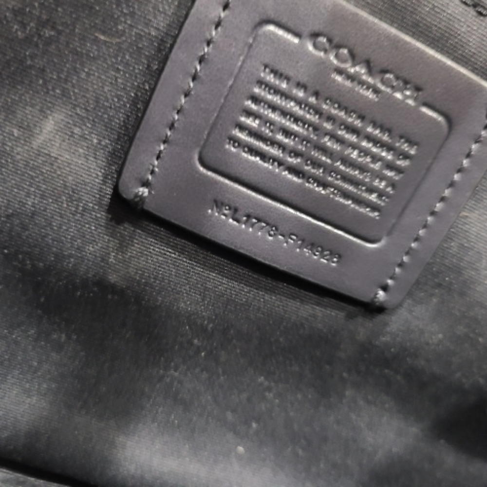 Coach Crosby Carryall Crossgrain Leather Tote Midnight Navy Satchel Shoulder Bag - Picture 9 of 16